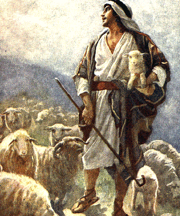 David and the sheep